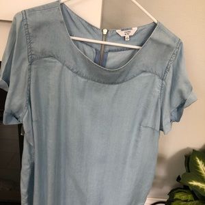 Soft chambray top